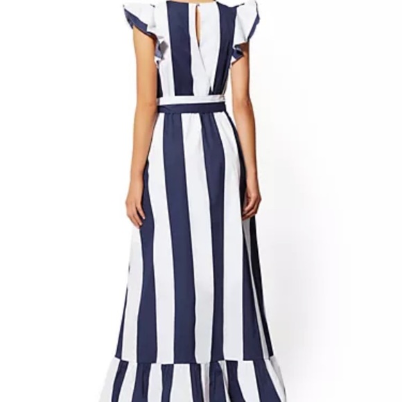 NYC Striped Maxi Dress Size S - Picture 2 of 6